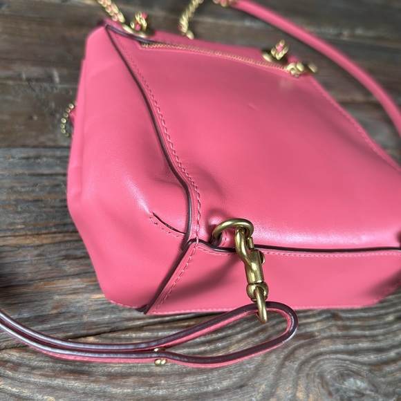 Coach Parker convertible backpack adjustable straps Orchid Pink leather EUC - Picture 11 of 16